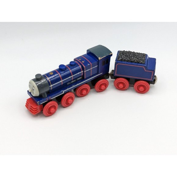 THOMAS & FRIENDS WOODEN RAILWAY RARE RETIRED ~ HANK ~ rare HTF - Picture 1 of 10